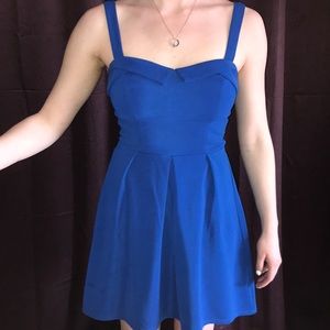 Blue mini dress